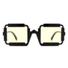 Luminite - Square Retro Irregular Frame Futuristic Fashion Tinted Sunglasses