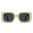 Jadestone - Square Retro Flat Top Fashion Sunglasses