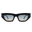 Oceanlux - Women Fashion Square Chunky Retro Chic Cat Eye Sunglasses