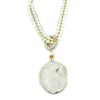 5 Way Pearl and Druzy Necklace