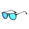 AMES | Retro Vintage Inspired Horned Keyhole Round Sunglasses