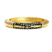 Quaint Quotient Black & Gold  Bangle