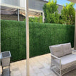 Light English Artificial Boxwood Hedge Panel / Fake Green Wall