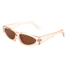 Quetzalx - Retro Rectangular Narrow Vintage Slim Sunglasses