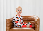 Tree-Mendous Christmas - Red - Long Sleeve Zipper Sleep Romper