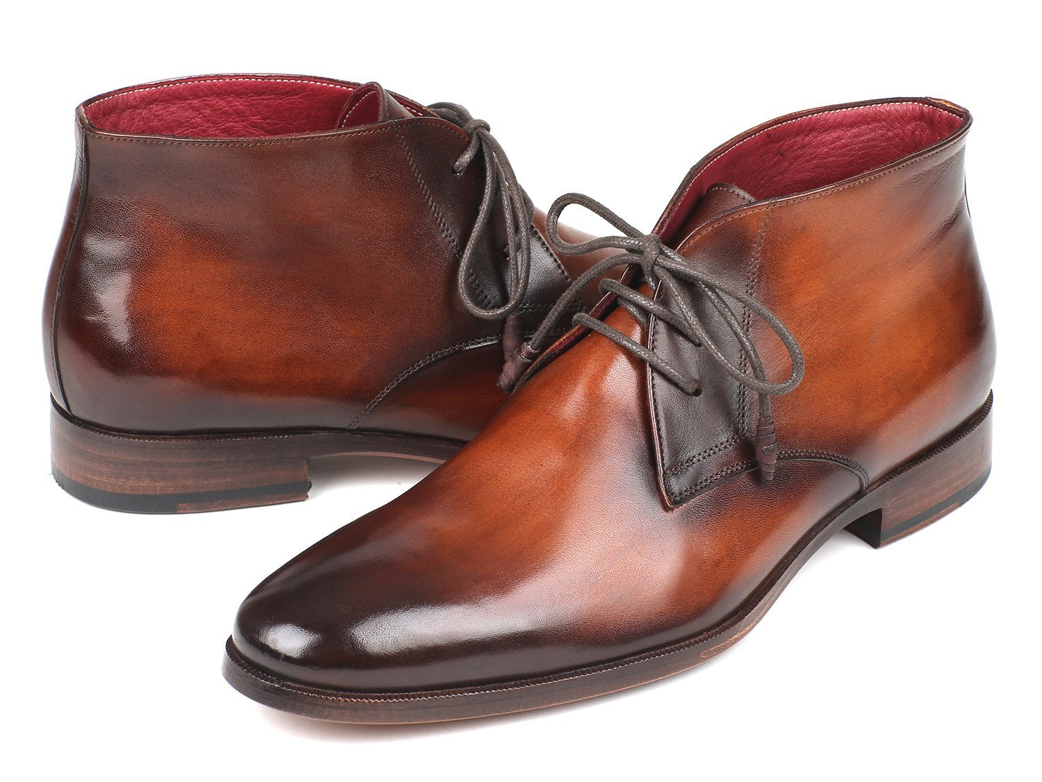 Bottines Chukka Paul Parkman Camel & Marron