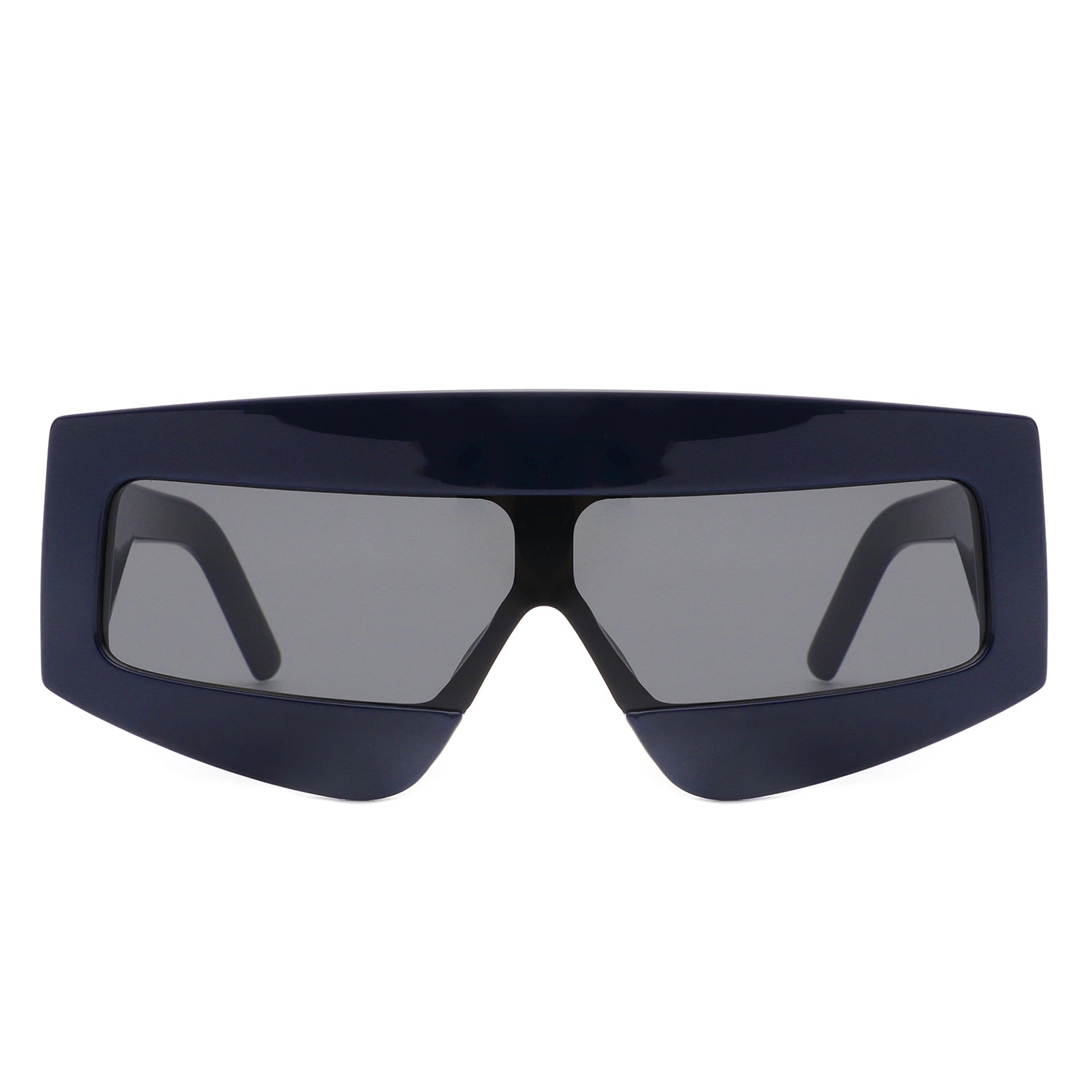 Celestia - Rectangle Chunky Oversize Square Tinted Flat Top Sunglasses