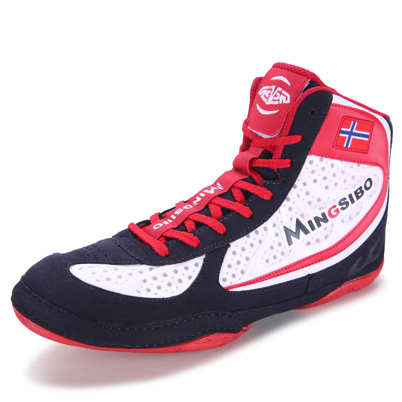 Chaussures de boxe professionnelles montantes