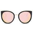 HOLMDEL | Women's Iconic Mirrored Lens Cat Eye Sunglasses