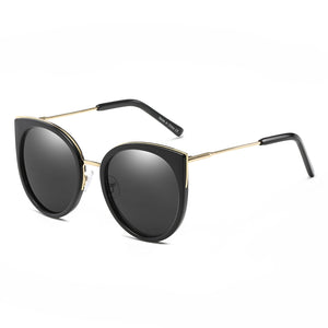 HOLMDEL | Women's Iconic Mirrored Lens Cat Eye Sunglasses