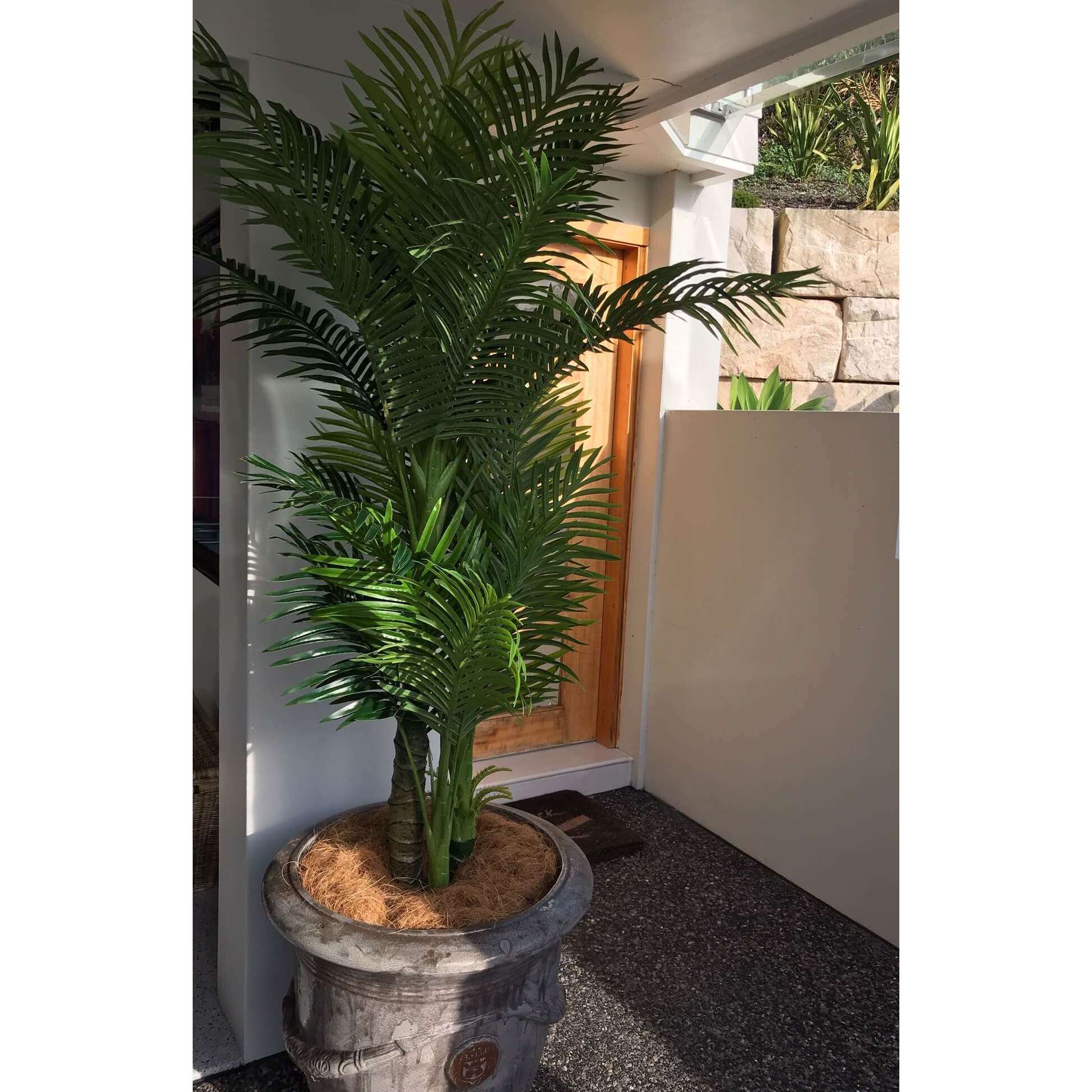 Artificial Hawaii Palm With Multiple Trunk & Long Leaves 180cm