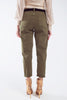 Cotton Mid Rise Slouchy Jean in Khaki Sepia