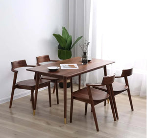 Pure Solid Wood Small Apartment Dining Table