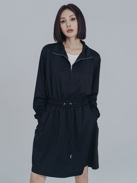 Mooni Drawstring Sweatshirt Dress