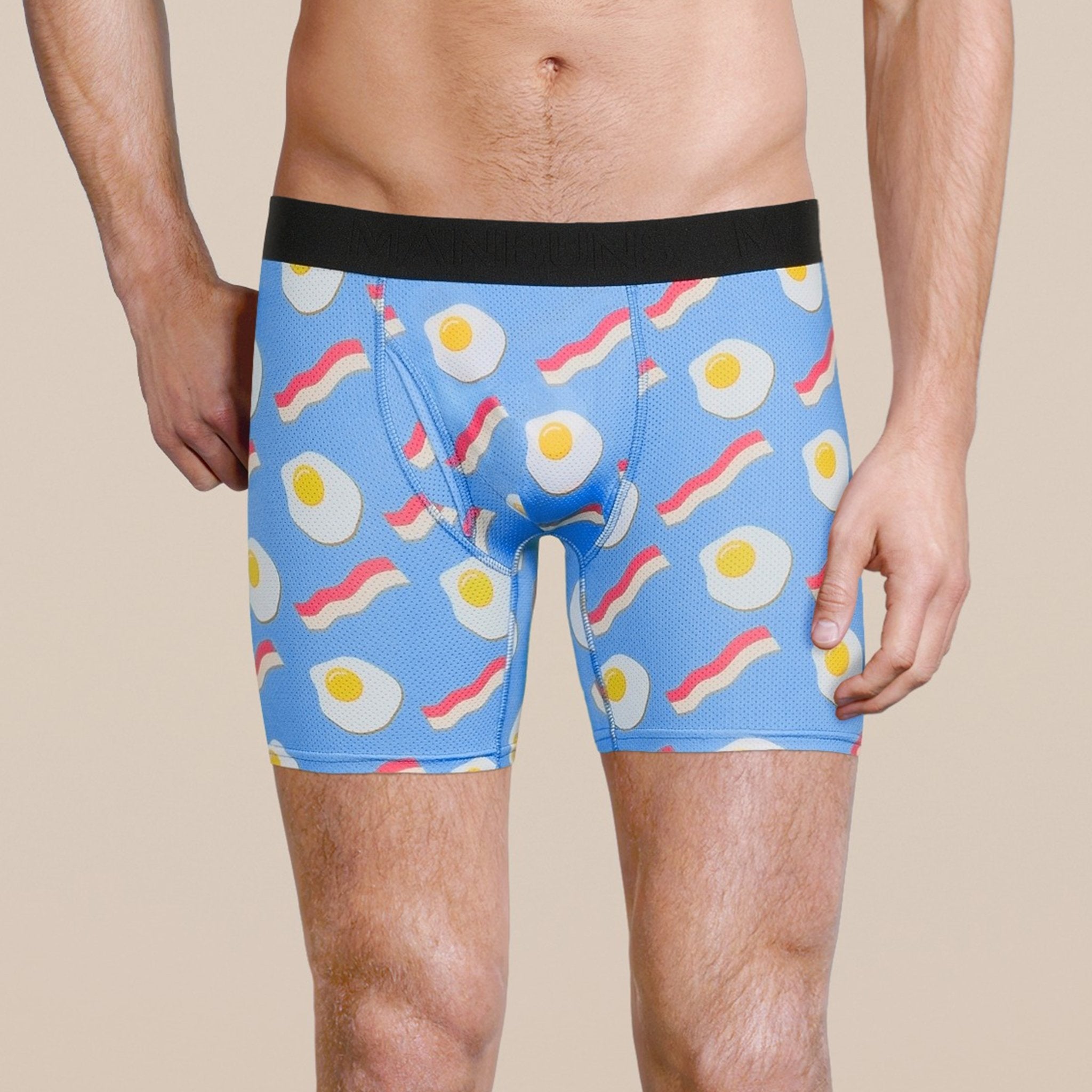 Ensemble de sous-vêtements et chaussettes Boxer Bacon and Eggs pour hommes