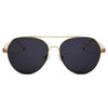 ERIE - Modern Teardrop Aviator Flat Mirrored Flat Lens Sunglasses