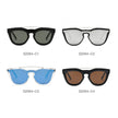 AIEA | Unisex Fashion Brow-Bar Single Flat Lens Round Sunglasses Circle