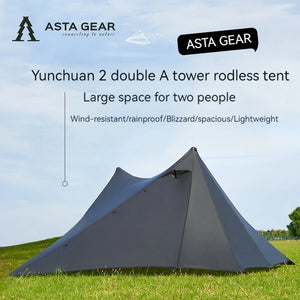 Double-Sided Silicon-Coated Pyramid Tent