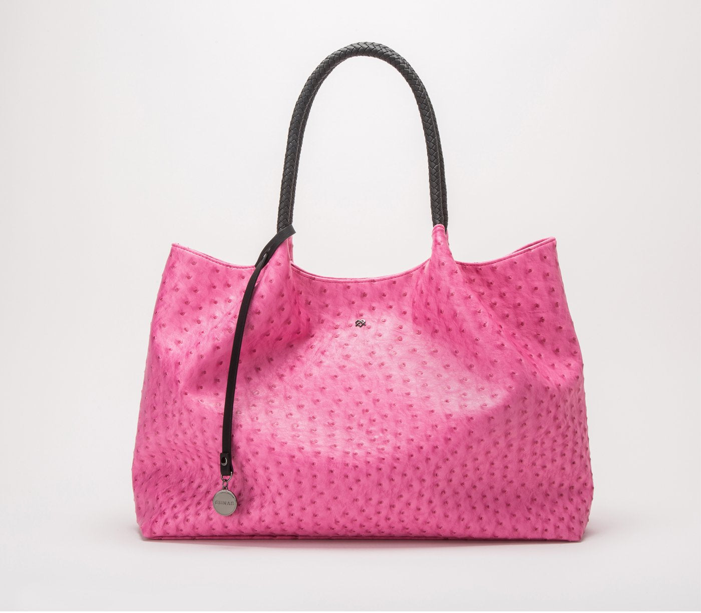 Naomi - Hot Pink Vegan Leather Tote Bag