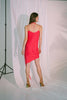 Robe courte Ladder of Love en rose rouge