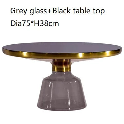 Classic Design Sebastian Herkner Round Glass Tea Side Table