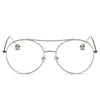 EUREKA | Unisex Round Tinted Lens Aviator Clear Glasses Balled Sunglasses