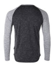 ZIMEGO T-shirt raglan à manches longues pour homme, coupe athlétique, style baseball rétro contrasté