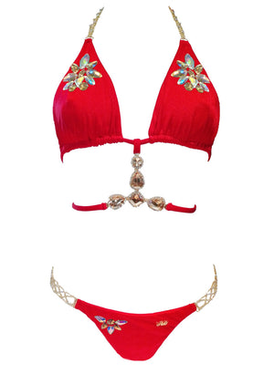 Athena Triangle Top & Tango Bottom - Red