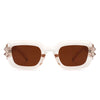 Prismite - Square Geometric Retro Irregular Thick Frame Fashion Sunglasses