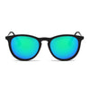 AMES | Retro Vintage Inspired Horned Keyhole Round Sunglasses