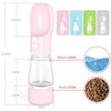 2 in 1 Portable Pet Feeder - Pink