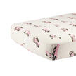 Drap de lit de bébé en bambou rose Digger