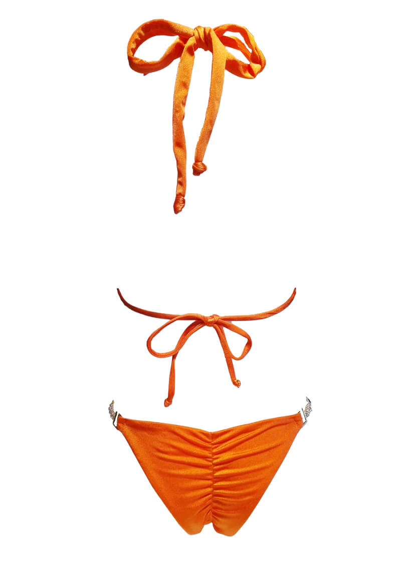 Belle Triangle Top & Skimpy Bottom - Orange