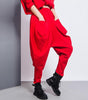 Tanaka Pocket High Waist Harem Pants - Red