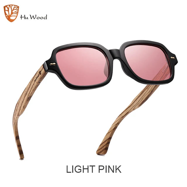 Night Vision Lens Wood Sunglasses