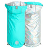 Reversible Raincoat - Neon Aqua With Iridescent