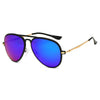 DURHAM | Unisex Mirrored Aviator Fashion Sunglasses