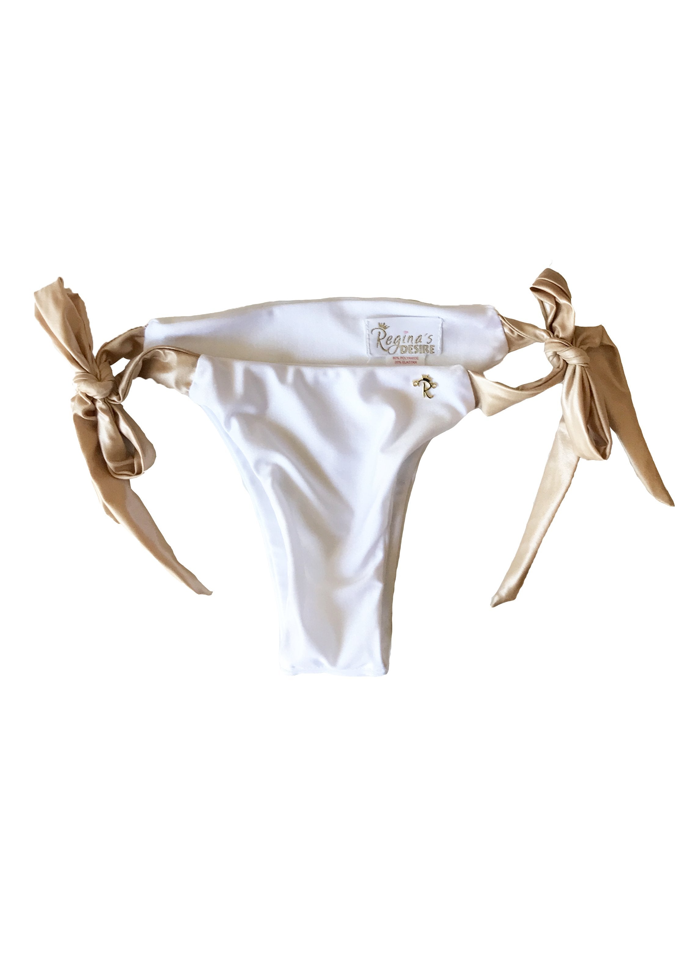 Trish Tie Side Bottom - White