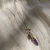 Amethyst Lariat Necklace