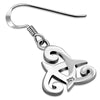 Celtic Swords Plain Silver Earrings