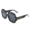 Emblazon - Women Oversize Flat Top Fashion Square Sunglasses