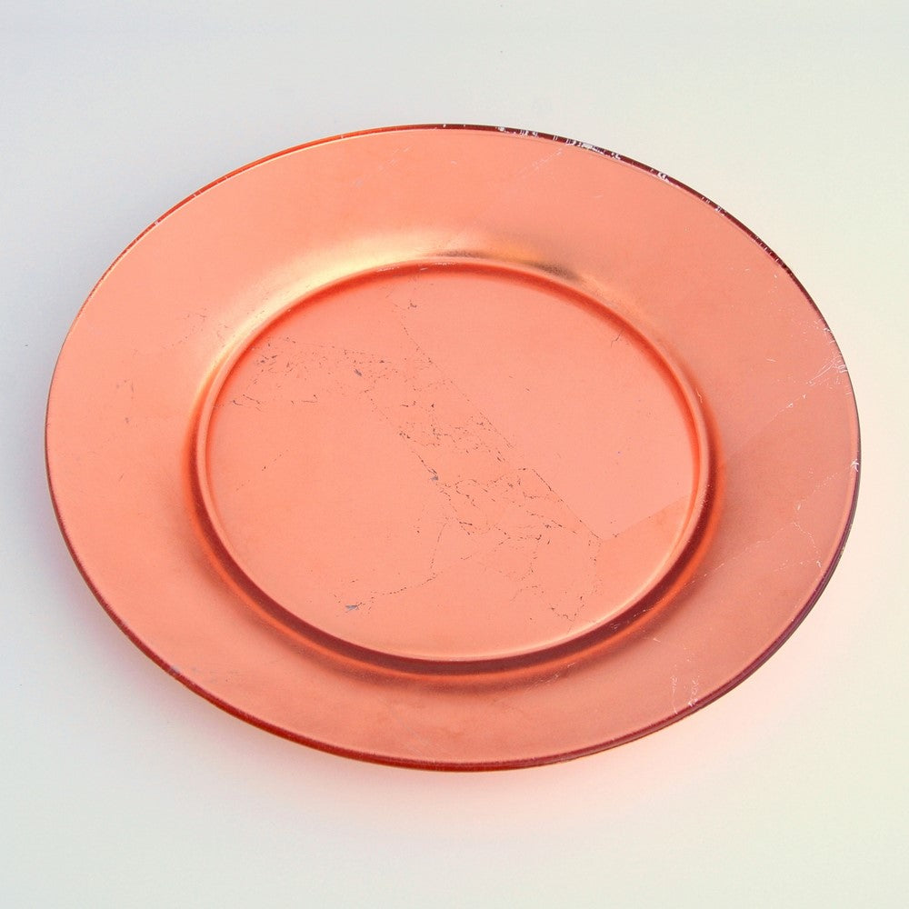 GILT PRIMA Set/4 Rose Gold Dinner Plates