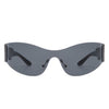 Galadriel - Futuristic Mirrored Cyberpunk Sport Reflective Shield Sunglasses