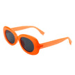 Nighting - Oval Retro 90s Round Narrow Vintage Sunglasses