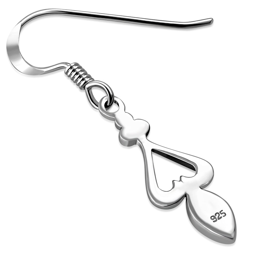 Boucles d'oreilles en argent sterling et nacre