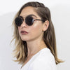 FAIRFAX | Polarized Circle Round Brow-Bar Fashion Sunglasses