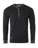 ZIMEGO Men's Long Sleeve Contrast Button Placket Neck Cuffs Casual Henley Shirts