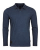 ZIMEGO Mens Long Sleeve Vintage V-Neck Henley Polo T-Shirt