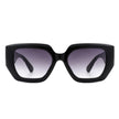 Solstice - Retro Women Geometric Tinted Cat Eye Fashion Sunglasses