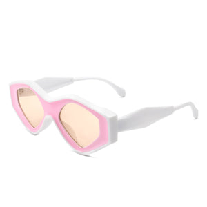 Rosedawn - Futuristic Square Retro Chunky Irregular Geometric Sunglasses